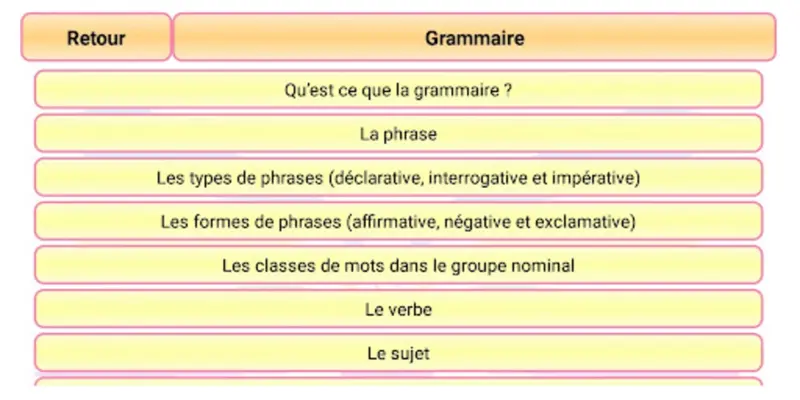 Français CE1 android App screenshot 6